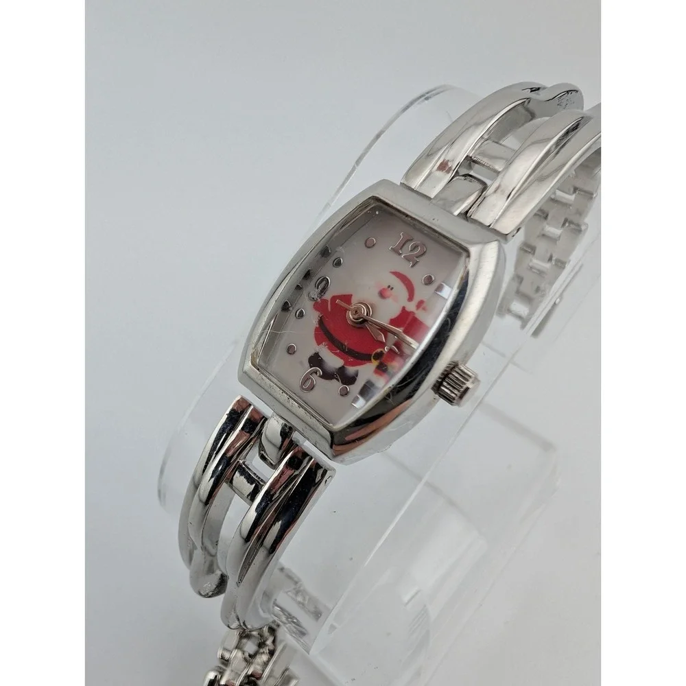 Santa Claus Watch Women 19mm Case Silver 7.25